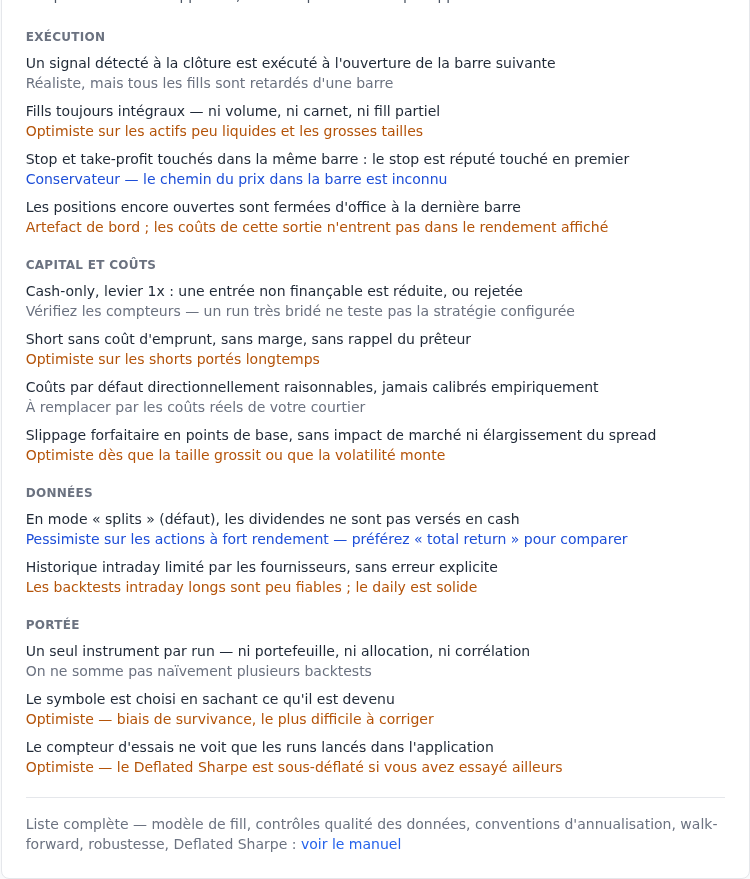 L'accordéon Hypothèses et limites du moteur, déplié